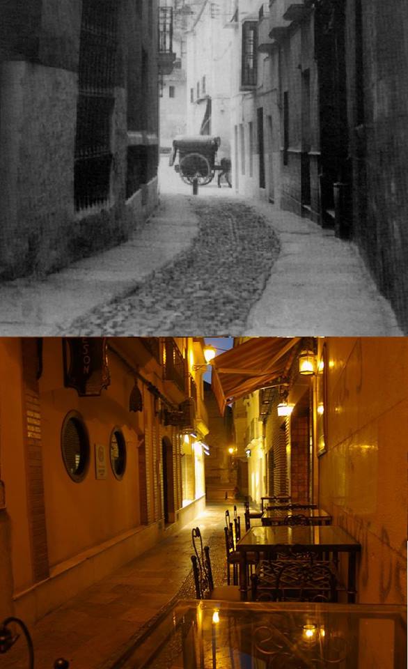 Calle Flores de Negrón. Ayer (1960) y hoy.