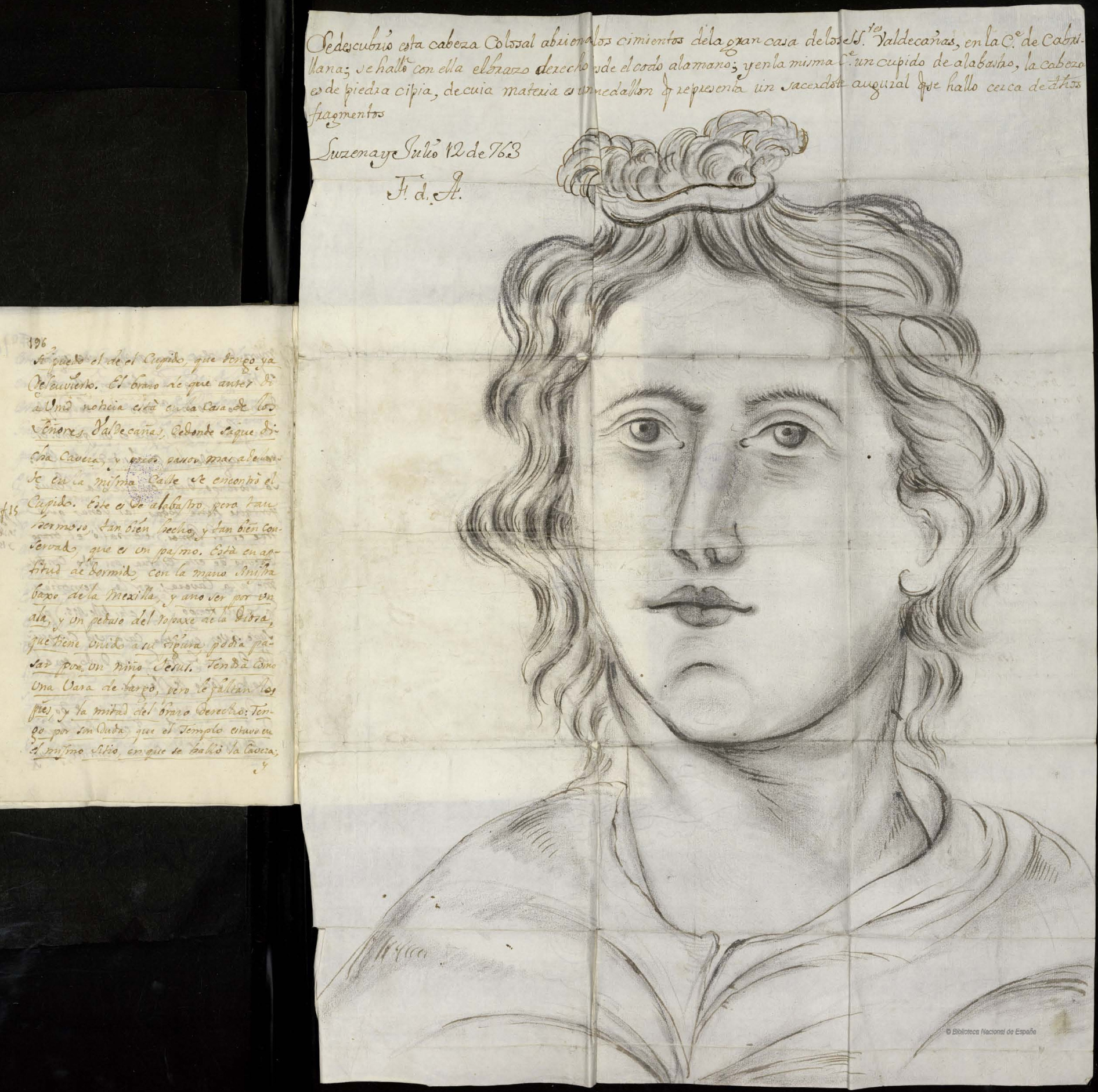 Cabeza hallada en la calle Cabrillana. 1763