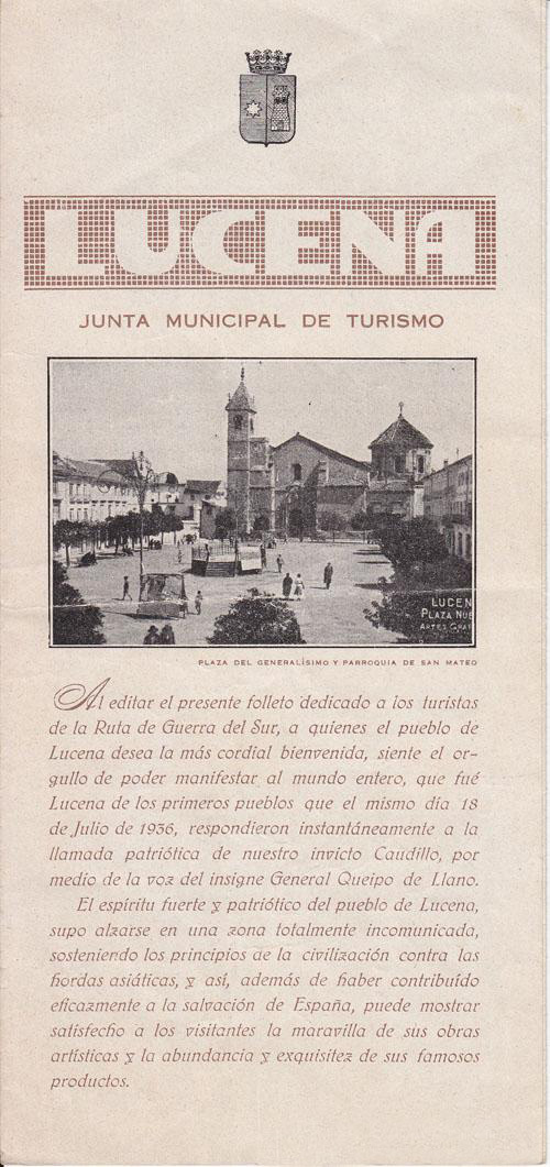 Plaza Nueva, folleto turismo