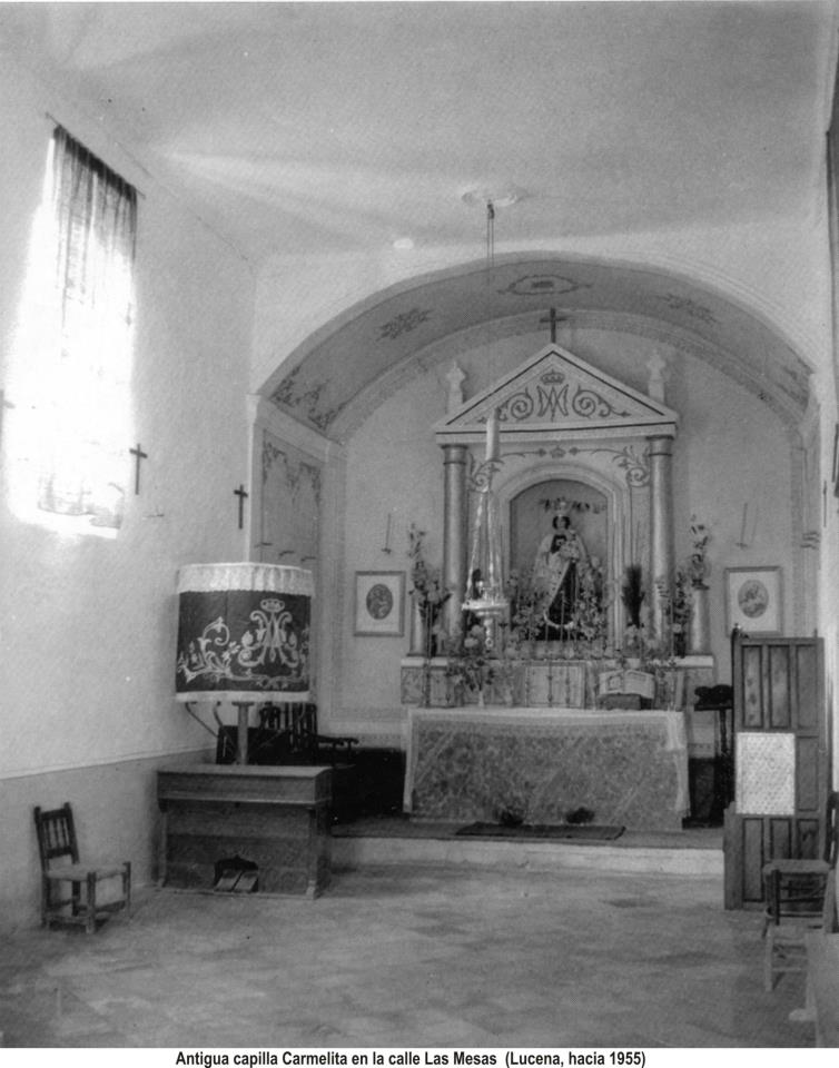 Antigua Capilla Carmelita, Calle Mesas 1955 (Desaparecida)