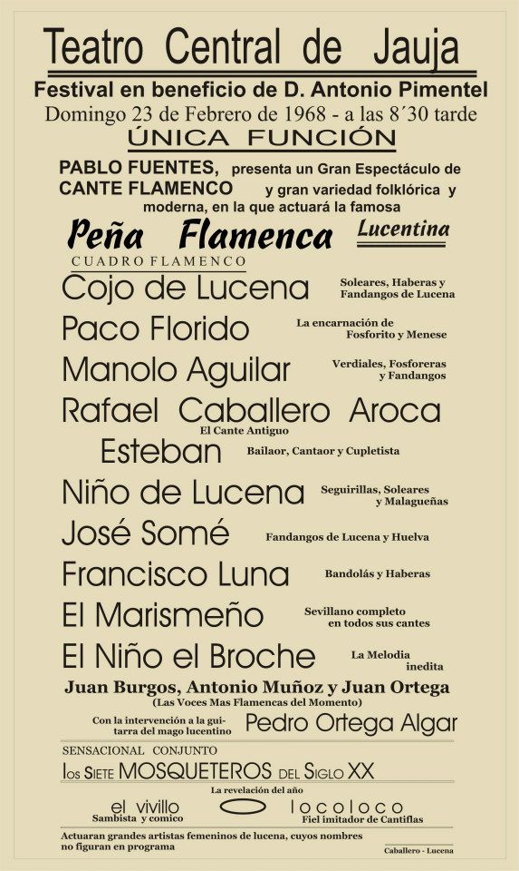 Teatro central de Jauja 1968