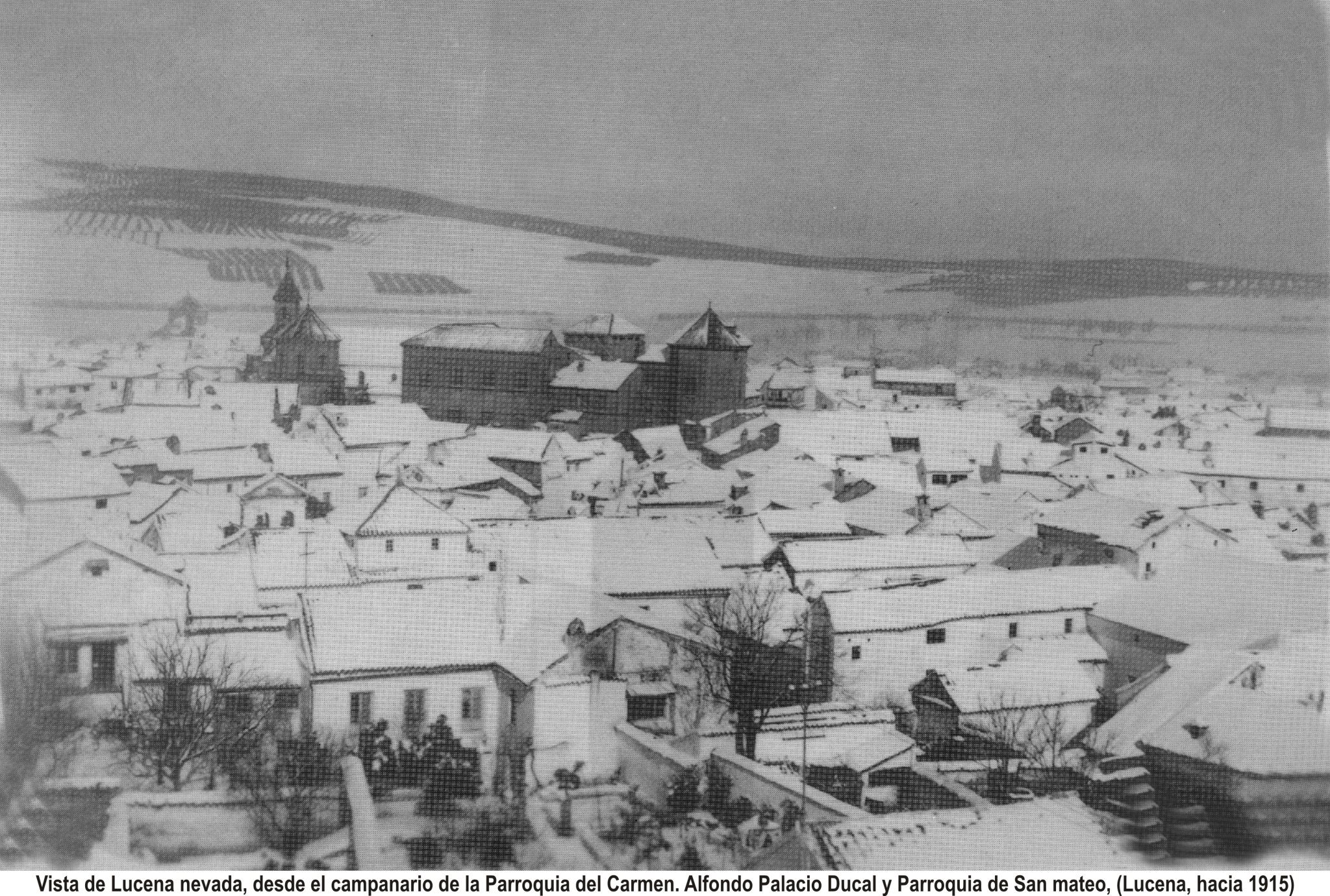 Vista de Lucena desde El Carmen. Nevada 1915