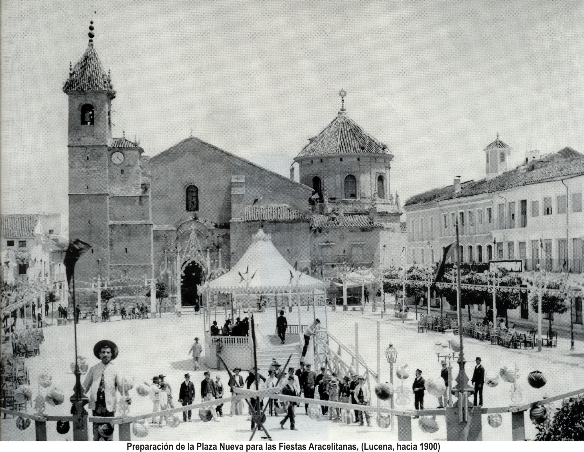Plaza Nueva. Fiestas Aracelitanas. 1900