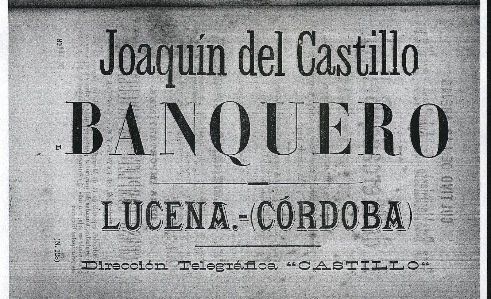 prensa: Joaquín del Castillo Banquero