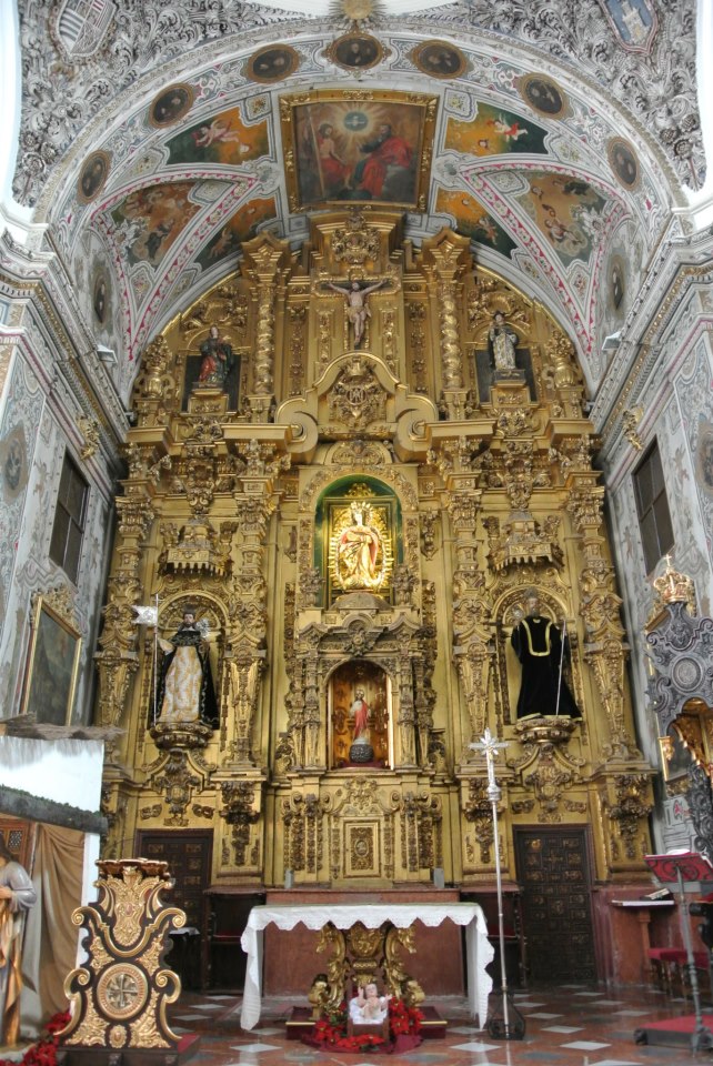Retablo barroco de la iglesia de Santo Domingo, obra de Fco. José Guerrero