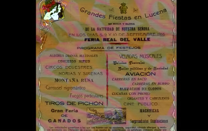 Cartel Real Feria del Valle 1916