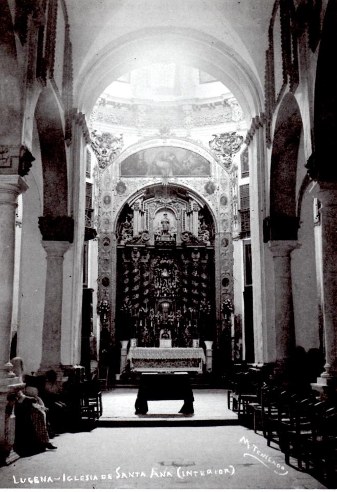 Interior de la desaparecida Iglesia de Santa Ana